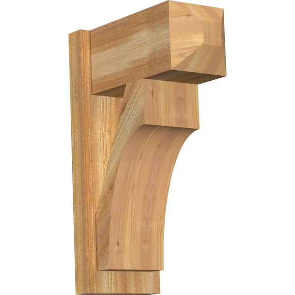 Ekena Millwork Westlake Craftsman Rough Sawn Outlooker, Western Red Cedar, 8"W x 16"D x 24"H OUT08X16X24WTL04RWR - main